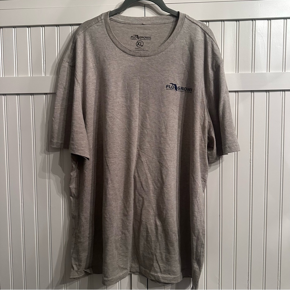 FloGrown Men's Heather Gray Short Sleeve Graphic Tee